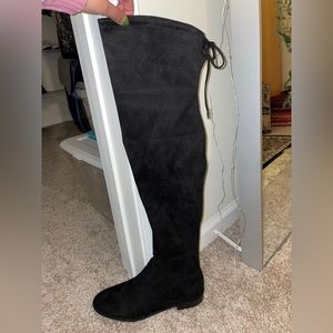 Marc Fisher black, suede over the knee boots
